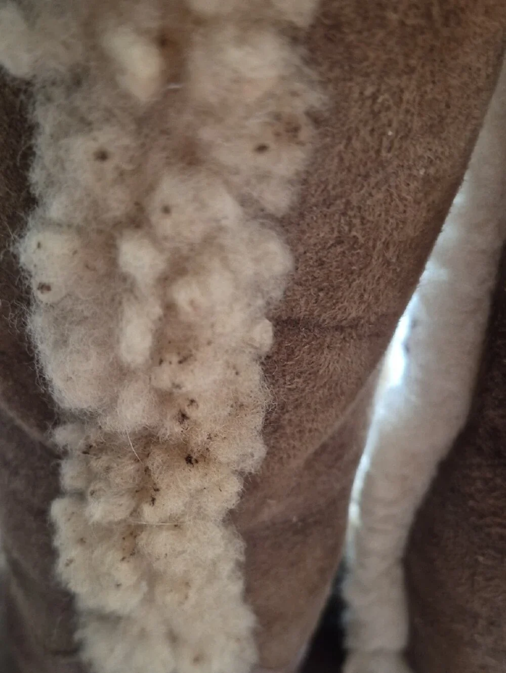 Vintage UGG Chestnut Shearling-Lined Tall Winter Boots